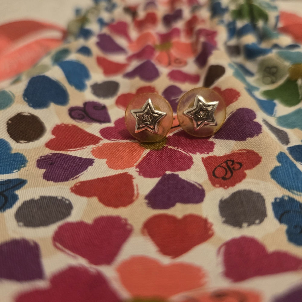 Brighton Silver Star Earrings
